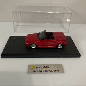 Make Up LSJ 1:43 Scale Alfa Romeo R.Z. Red 1992 Japan Very Nice Condition.